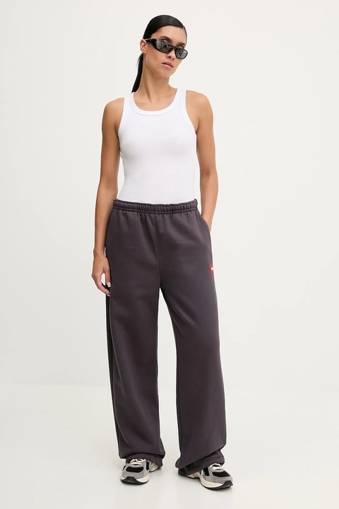 The North Face spodnie dresowe Redbox damskie kolor szary gładkie NF0A8EG20SA1 - zdjęcie produktu nr 2
