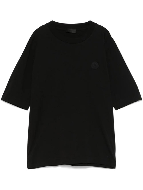 Moncler logo-patch T-shirt - Black - zdjęcie produktu nr 1