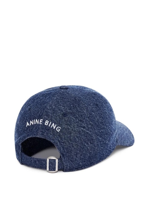 ANINE BING logo-embroidered Jeremy baseball cap - Blue - zdjęcie produktu nr 1