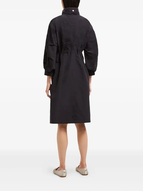Moncler cinched-waist flap-pocket coat - Black - zdjęcie produktu nr 2