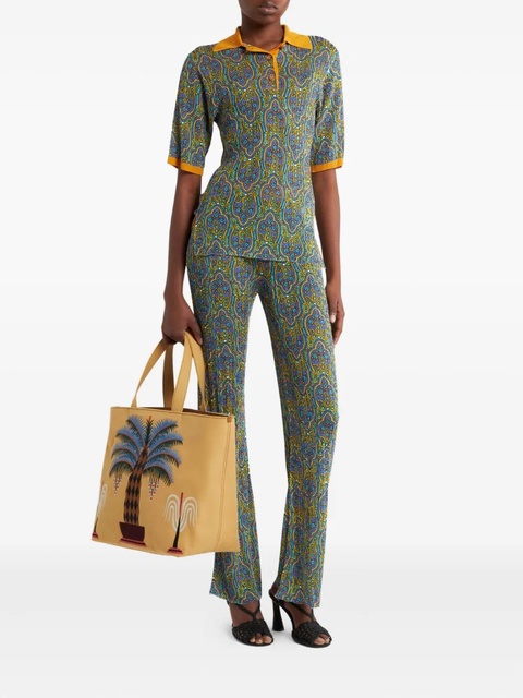 ETRO printed knitted trousers - Blue - zdjęcie produktu nr 2