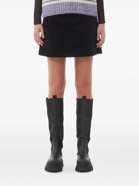 GANNI corduroy mini skirt - Black - zdjęcie produktu nr 1