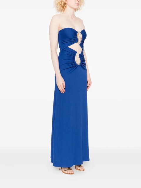 Christopher Esber cut-out ring-detail maxi dress - Blue - zdjęcie produktu nr 2