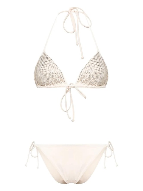 MC2 Saint Barth rhinestoned triangle bikini - Neutrals - zdjęcie produktu nr 1