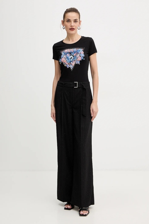 Guess t-shirt damski kolor czarny W5BI29 J1314 - zdjęcie produktu nr 2
