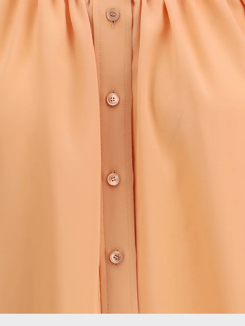 Chloé round-neck buttoned shirt - Orange - zdjęcie produktu nr 2