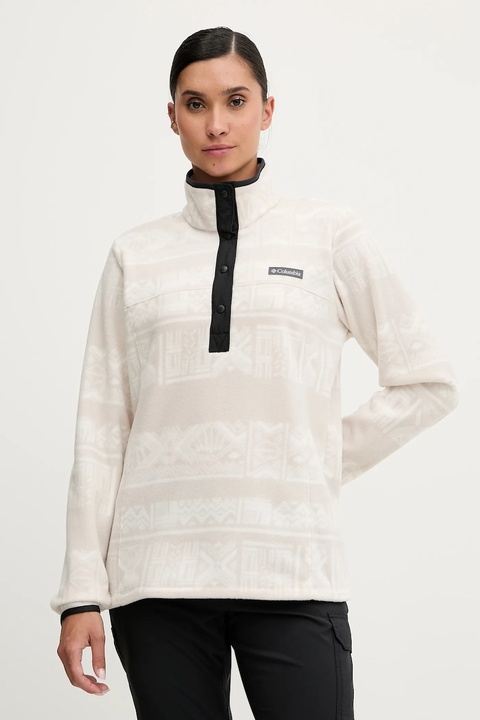 Columbia bluza outdoorowa Benton Springs damska kolor beżowy wzorzysta 2085611 - zdjęcie produktu nr 1