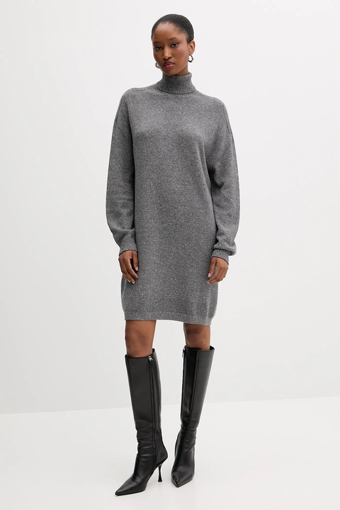 Liu Jo sukienka kolor szary mini oversize MF5484 MA27R - zdjęcie produktu nr 1