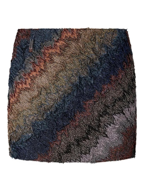 Missoni textured striped mini skirt - Blue - zdjęcie produktu nr 1