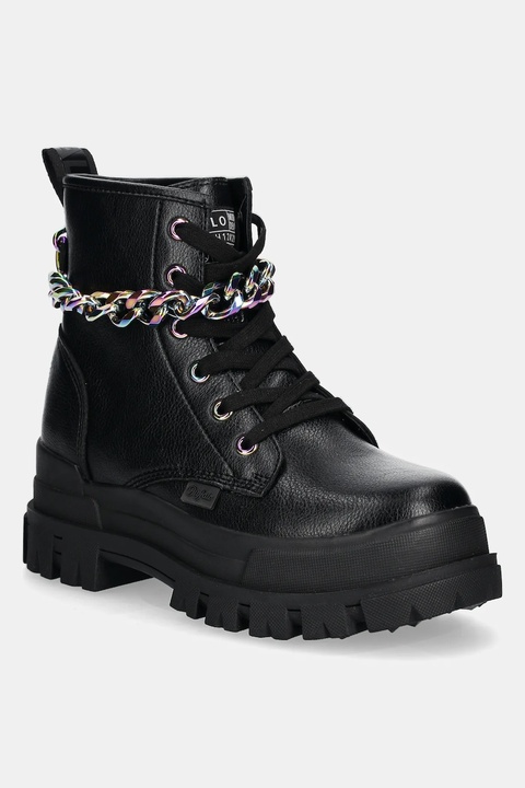 Buffalo workery Aspha Rld Chain 3.0 damskie kolor czarny na płaskim obcasie 1622557-BLK - zdjęcie produktu nr 1