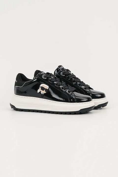 Karl Lagerfeld sneakersy skórzane KAPRI LUG damskie kolor czarny KL67531 - zdjęcie produktu nr 1