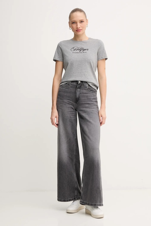 Tommy Hilfiger jeansy damskie kolor szary WW0WW48396 - zdjęcie produktu nr 2