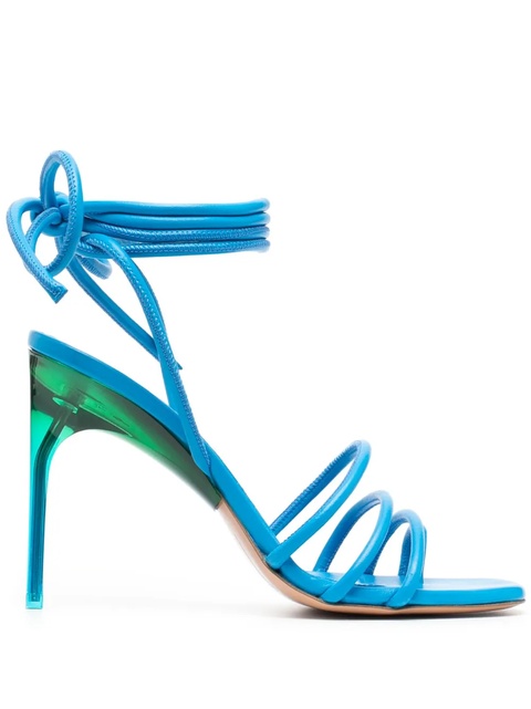Off-White Plexi 110mm ankle-strap sandals - Blue - zdjęcie produktu nr 2