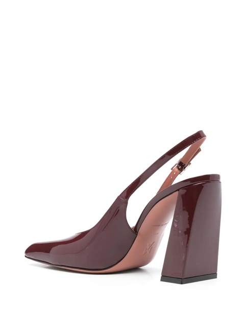 Amina Muaddi 95mm Charlotte slingback pumps - Red - zdjęcie produktu nr 2
