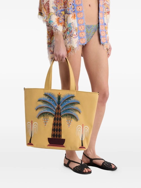 ETRO x Agostino Iacurci canvas tote bag - Yellow - zdjęcie produktu nr 2