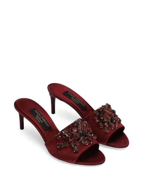 Dolce & Gabbana 60mm crystal-embellished sandals - Red - zdjęcie produktu nr 2