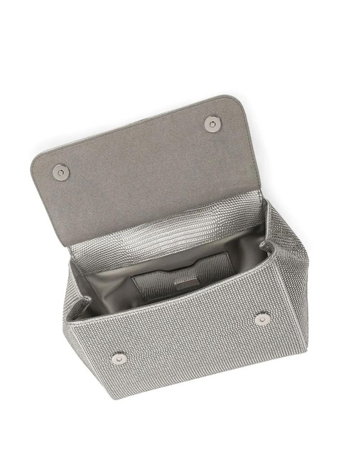Dolce & Gabbana KIM DOLCE&GABBANA small Sicily satin top-handle bag - Silver - zdjęcie produktu nr 2