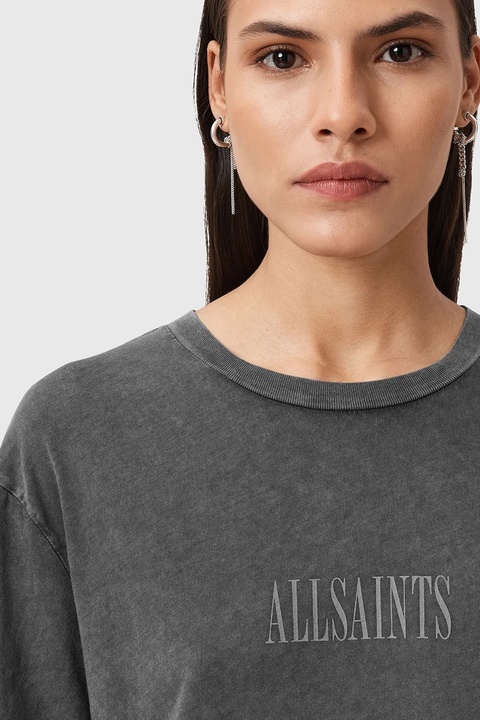 AllSaints t-shirt bawełniany WINGS damskie kolor szary W076JD - zdjęcie produktu nr 2