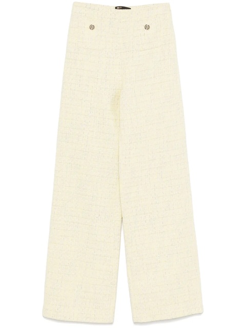 Maje tweed straight-leg trousers - Yellow - zdjęcie produktu nr 1