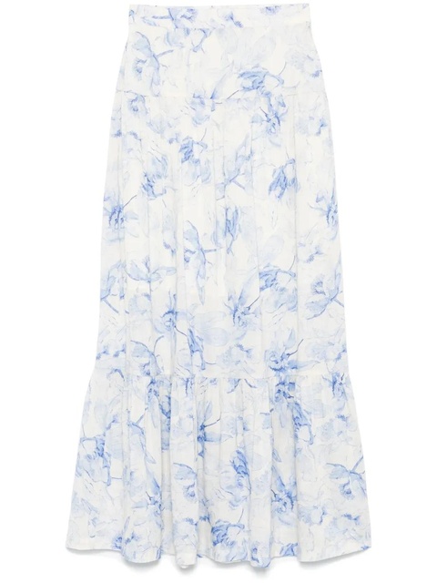 Maje floral-print midi skirt - White - zdjęcie produktu nr 1
