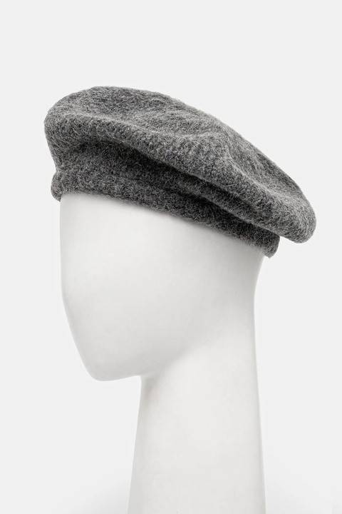 Answear.LAB beret wełniany kolor szary wełniany - zdjęcie produktu nr 1