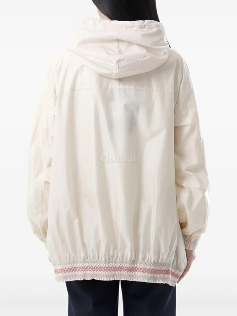 Moncler Grenoble embellished-hem raincoat - Neutrals - zdjęcie produktu nr 2
