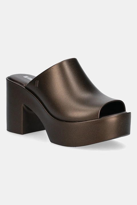 Melissa klapki MELISSA MULE HYPE METALLIC AD damskie kolor brązowy na słupku M 36497.BI597 - zdjęcie produktu nr 1