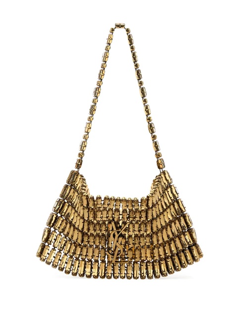 Saint Laurent rhinestone-embellished tote bag - Gold - zdjęcie produktu nr 2