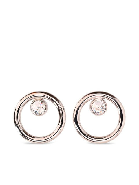 Alessandra Rich crystal-embellished circle earrings - Gold - zdjęcie produktu nr 1
