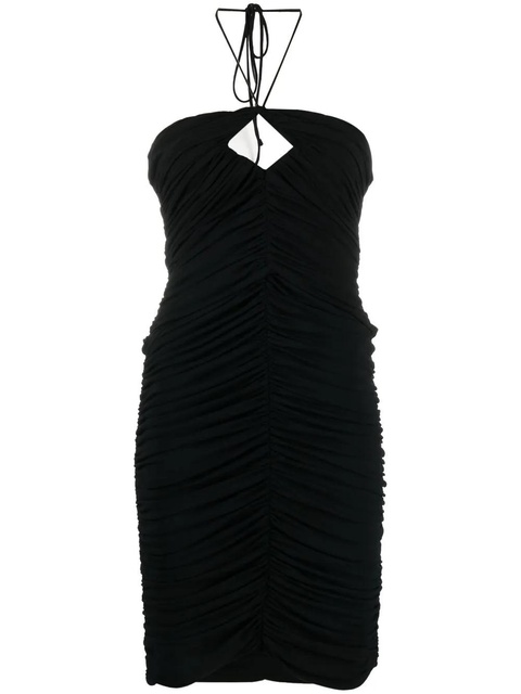 Magda Butrym ruched halterneck mini dress - Black - zdjęcie produktu nr 1