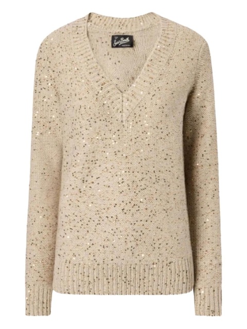 MC2 Saint Barth v-neck sweater - Brown - zdjęcie produktu nr 1