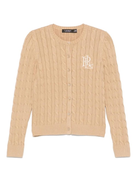 Lauren Ralph Lauren logo-embroidered cardigan - Neutrals - zdjęcie produktu nr 1