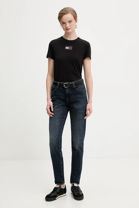 Tommy Jeans jeansy dziecięce damskie kolor granatowy DW0DW21516 - zdjęcie produktu nr 2