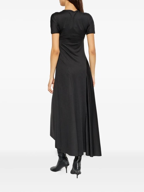 Victoria Beckham asymmetric-hem midi dress - Black - zdjęcie produktu nr 2