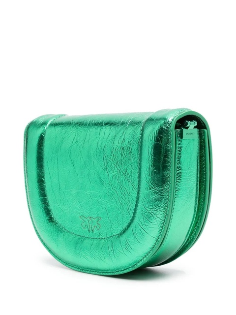 PINKO mini Click Round Love crossbody bag - Green - zdjęcie produktu nr 2