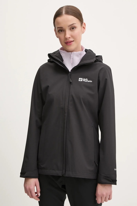 Jack Wolfskin kurtka outdoorowa Trailtime 2L kolor czarny A63902 - zdjęcie produktu nr 1