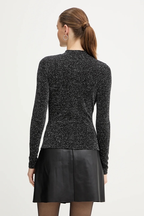 Morgan longsleeve damskie kolor czarny z golfem TBRIN - zdjęcie produktu nr 2