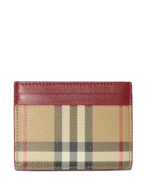 Burberry check card holder - Neutrals - zdjęcie produktu nr 2