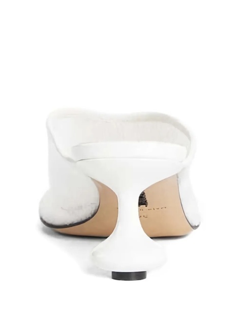 LOEWE 450mm sequin-embellished sculpted-heel mules - White - zdjęcie produktu nr 2
