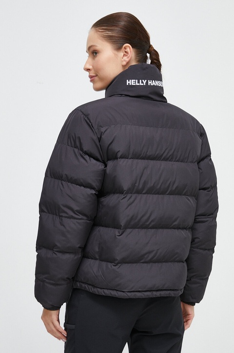 Helly Hansen kurtka dwustronna damska kolor czarny zimowa oversize - zdjęcie produktu nr 2