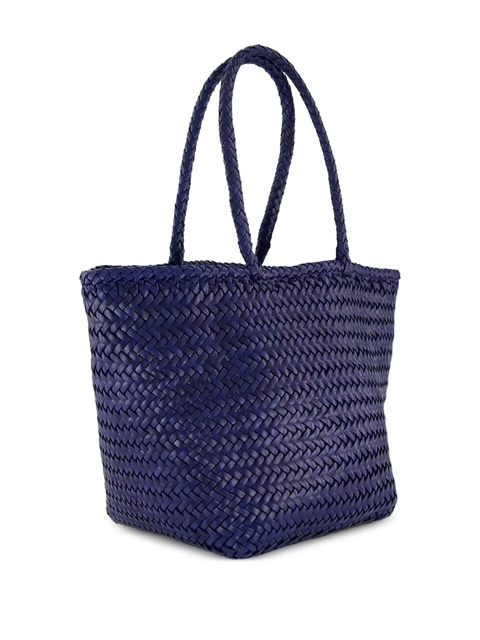 DRAGON DIFFUSION small Grace leather woven tote bag - Blue - zdjęcie produktu nr 2