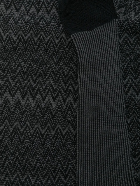 Missoni zigzag knee-high socks - Black - zdjęcie produktu nr 2