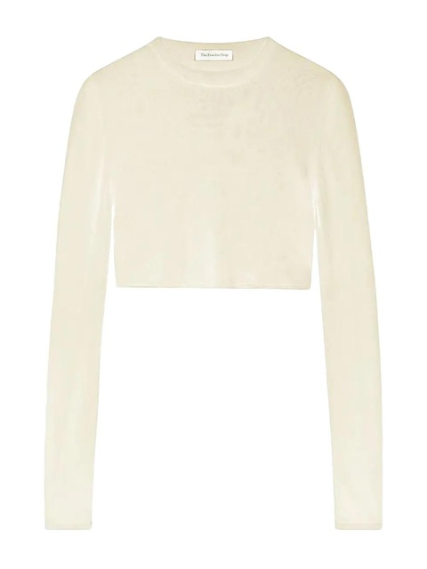 The Frankie Shop Kazel cropped top - Neutrals - zdjęcie produktu nr 2