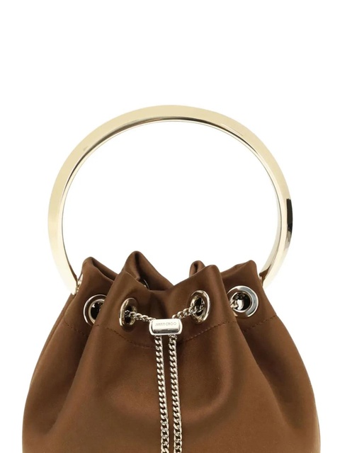 Jimmy Choo Bon Bon ring-handle bucket bag - Brown - zdjęcie produktu nr 1