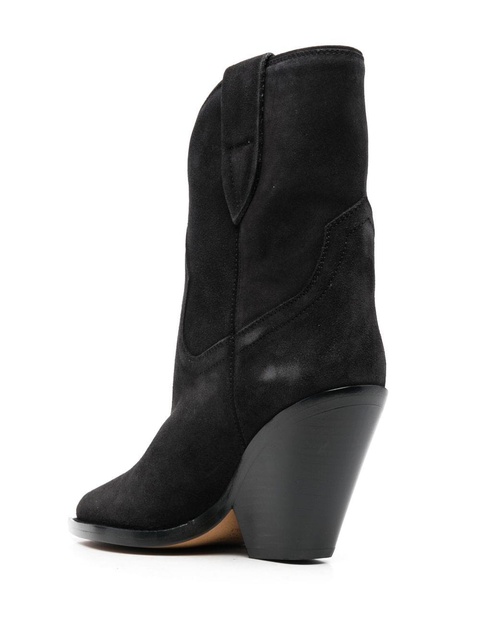 ISABEL MARANT Leyane 90mm suede boots - Black - zdjęcie produktu nr 2