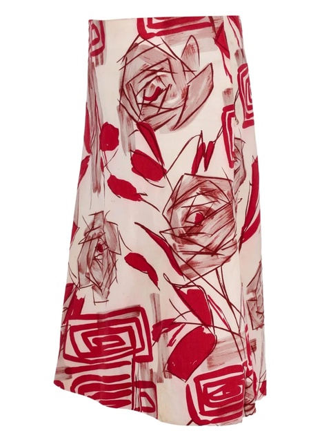 Marni floral-print skirt - Pink - zdjęcie produktu nr 2