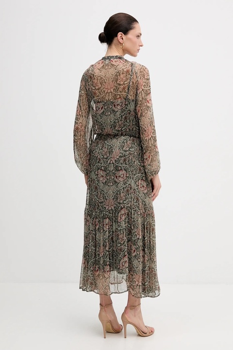 Hoss Intropia sukienka kolor zielony maxi rozkloszowana 8222123 - zdjęcie produktu nr 2