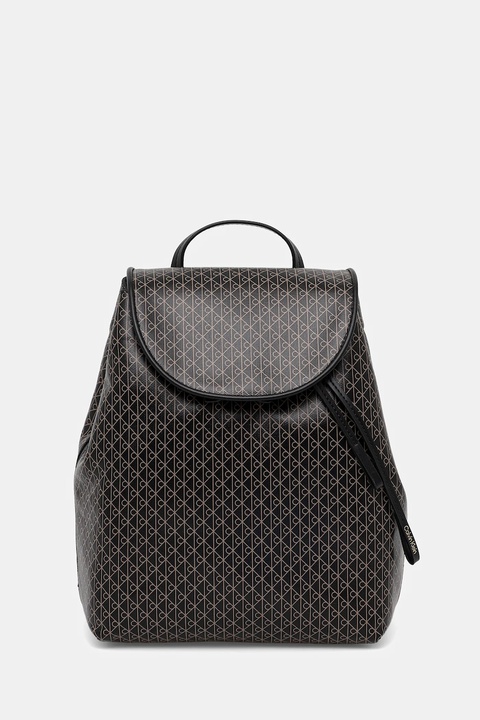 Calvin Klein plecak damski kolor czarny mały wzorzysty LV04F3271G - zdjęcie produktu nr 1