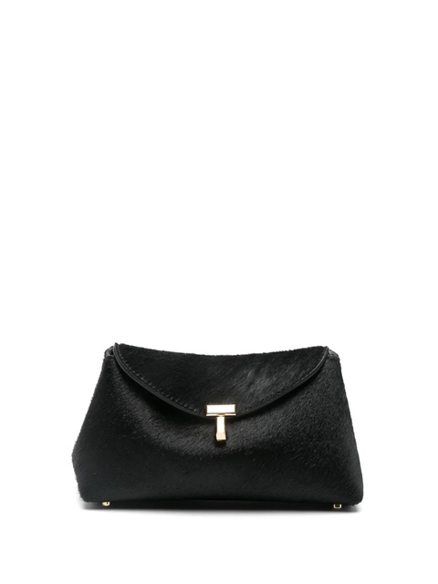 TOTEME pony hair T-lock clutch - Black - zdjęcie produktu nr 1