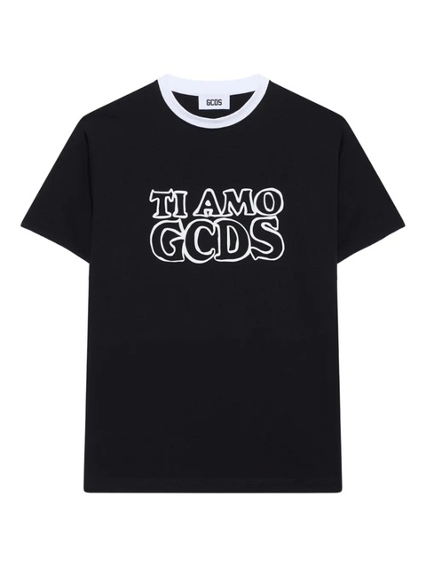 GCDS logo-print t-shirt - Black - zdjęcie produktu nr 1